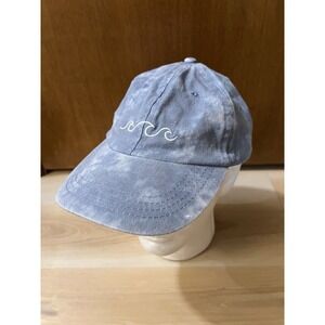 Blue Revival Waves Womens Hat‎ Ball Cap ONE SIZE Adjustable Blue Unstructured